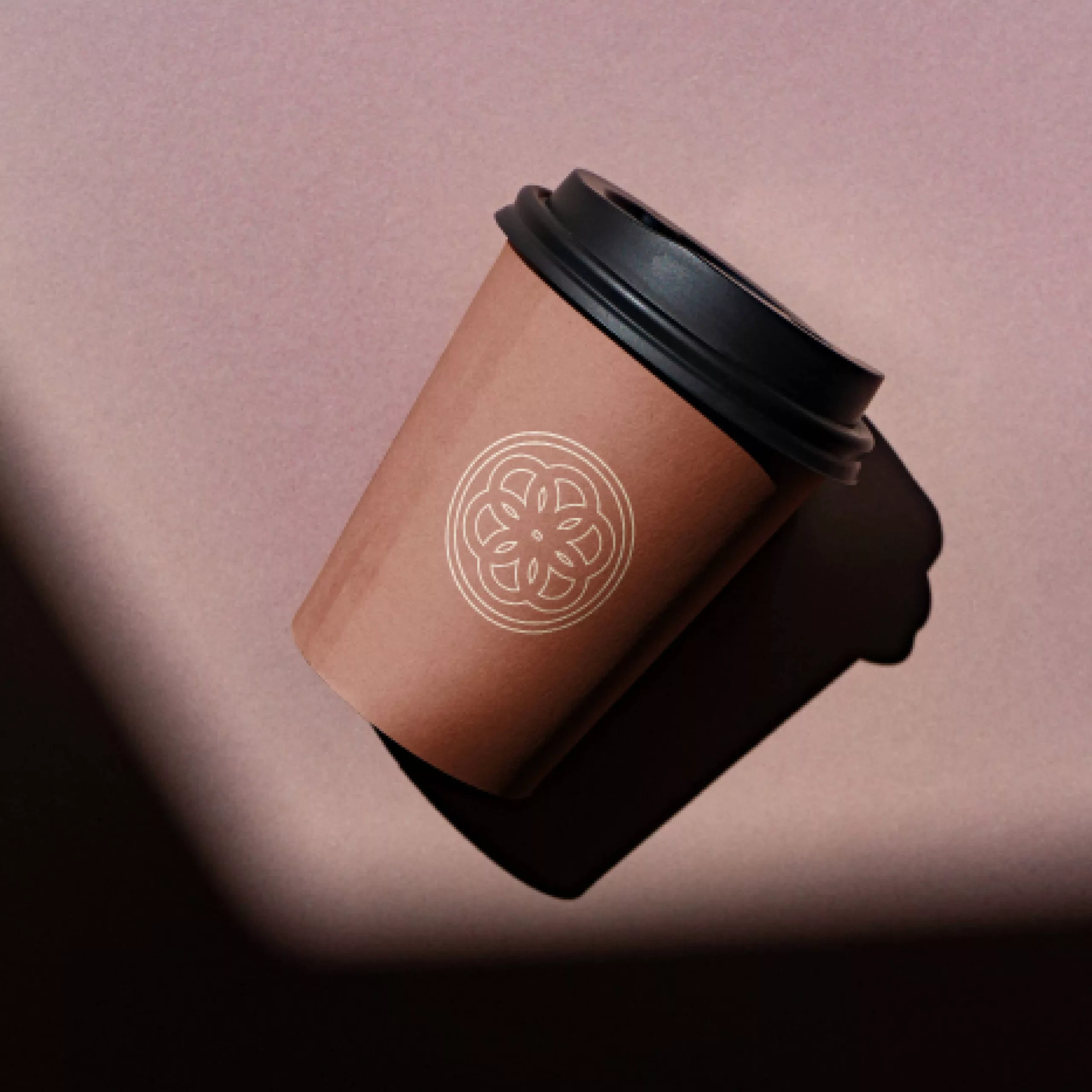 Coffee cup with la bottega branding created by rapid agency in belfast